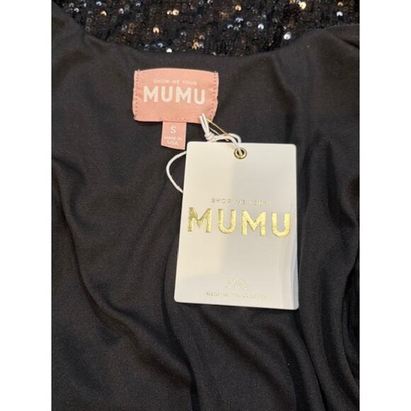 Show Me Your Mumu “Encore” Kimono in Midnight Black Sequins – NWT Small - Picture 8 of 10